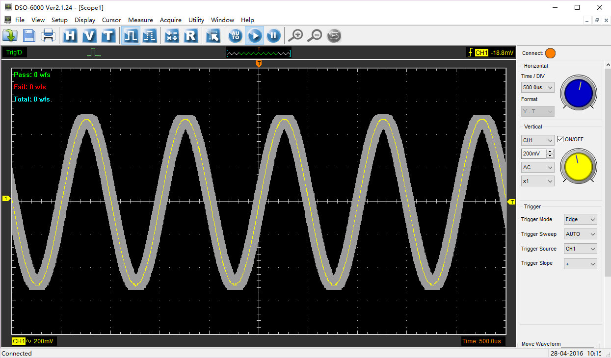 Hantek 6074BD 1GSa/s 70MHz 4Channel Digital Oscilloscope Arbitrary Waveform JS 